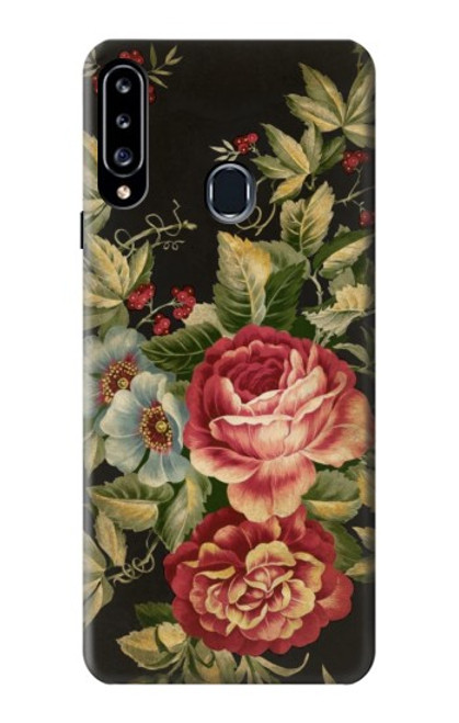 S3013 Vintage Antique Roses Funda Carcasa Case para Samsung Galaxy A20s