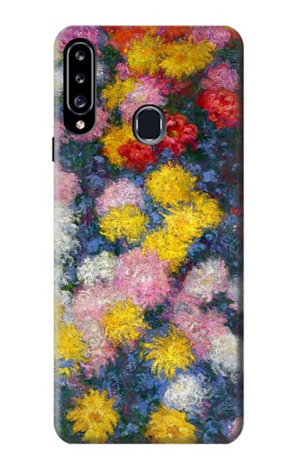 S3342 Claude Monet Chrysanthemums Funda Carcasa Case para Samsung Galaxy A20s