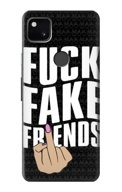 S3598 Middle Finger Fuck Fake Friend Funda Carcasa Case para Google Pixel 4a