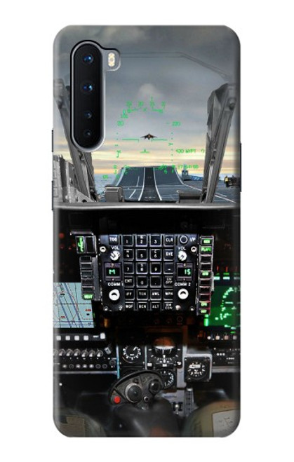 S2435 Fighter Jet Aircraft Cockpit Funda Carcasa Case para OnePlus Nord