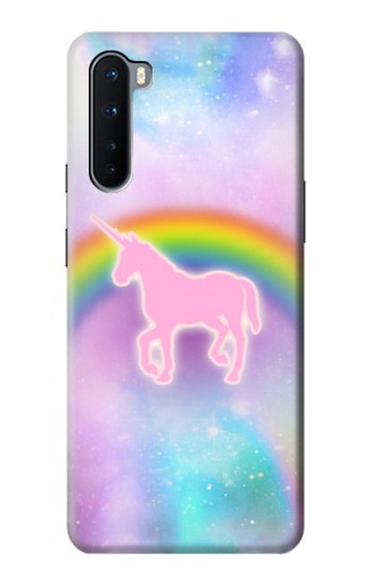 S3070 Rainbow Unicorn Pastel Sky Funda Carcasa Case para OnePlus Nord