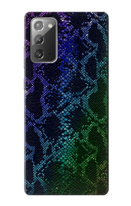 S3366 Rainbow Python Skin Graphic Print Funda Carcasa Case para Samsung Galaxy Note 20