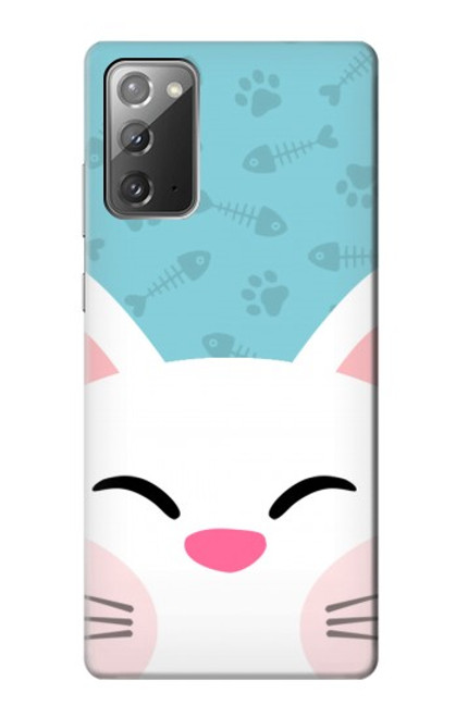 S3542 Cute Cat Cartoon Funda Carcasa Case para Samsung Galaxy Note 20