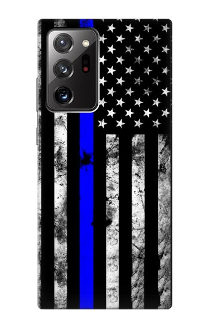 S3244 Thin Blue Line USA Funda Carcasa Case para Samsung Galaxy Note 20 Ultra, Ultra 5G