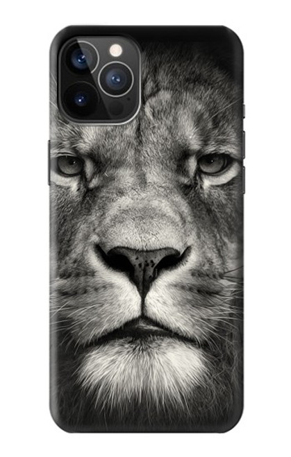 S1352 Lion Face Funda Carcasa Case para iPhone 12, iPhone 12 Pro