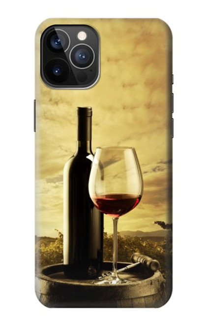 S2042 A Grape Vineyard Grapes Bottle Red Wine Funda Carcasa Case para iPhone 12, iPhone 12 Pro