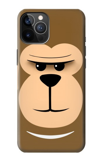 S2721 Cute Grumpy Monkey Cartoon Funda Carcasa Case para iPhone 12, iPhone 12 Pro