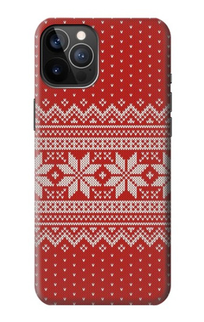 S3384 Winter Seamless Knitting Pattern Funda Carcasa Case para iPhone 12, iPhone 12 Pro