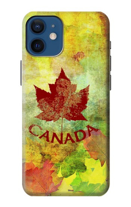 S2523 Canada Autumn Maple Leaf Funda Carcasa Case para iPhone 12 mini