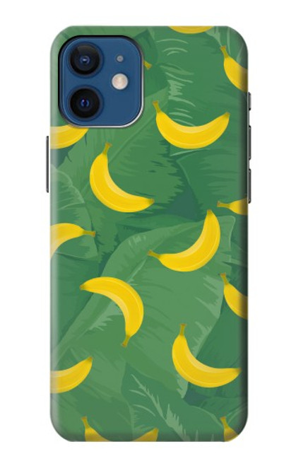 S3286 Banana Fruit Pattern Funda Carcasa Case para iPhone 12 mini