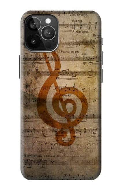 S2368 Sheet Music Notes Funda Carcasa Case para iPhone 12 Pro Max