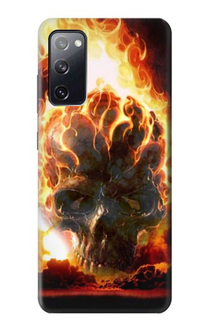 S0863 Hell Fire Skull Funda Carcasa Case para Samsung Galaxy S20 FE