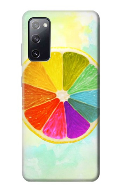 S3493 Colorful Lemon Funda Carcasa Case para Samsung Galaxy S20 FE