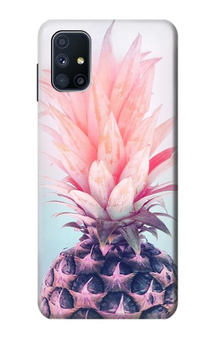 S3711 Pink Pineapple Funda Carcasa Case para Samsung Galaxy M51