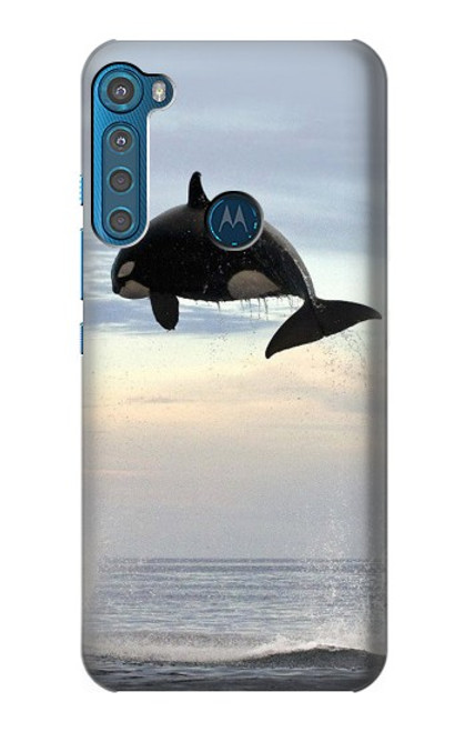 S1349 Killer whale Orca Funda Carcasa Case para Motorola One Fusion+