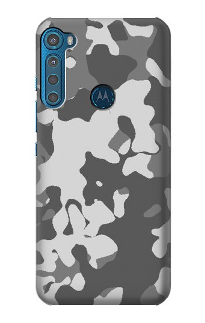 S2186 Gray Camo Camouflage Graphic Printed Funda Carcasa Case para Motorola One Fusion+