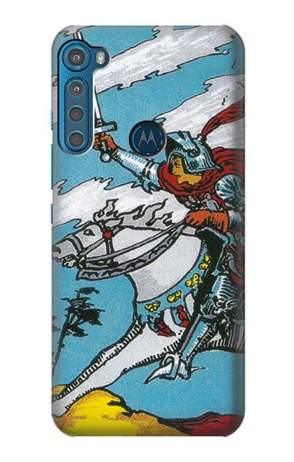 S3731 Tarot Card Knight of Swords Funda Carcasa Case para Motorola One Fusion+