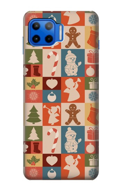 S2854 Cute Xmas Pattern Funda Carcasa Case para Motorola Moto G 5G Plus