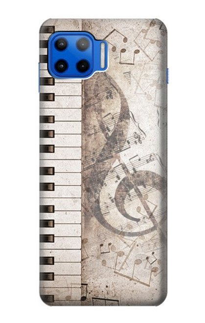 S3390 Music Note Funda Carcasa Case para Motorola Moto G 5G Plus