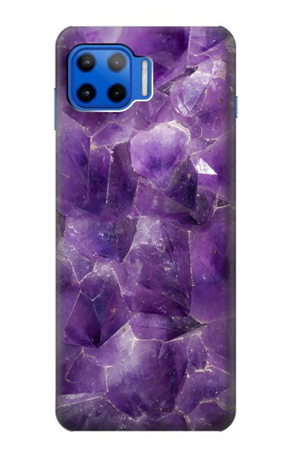 S3713 Purple Quartz Amethyst Graphic Printed Funda Carcasa Case para Motorola Moto G 5G Plus