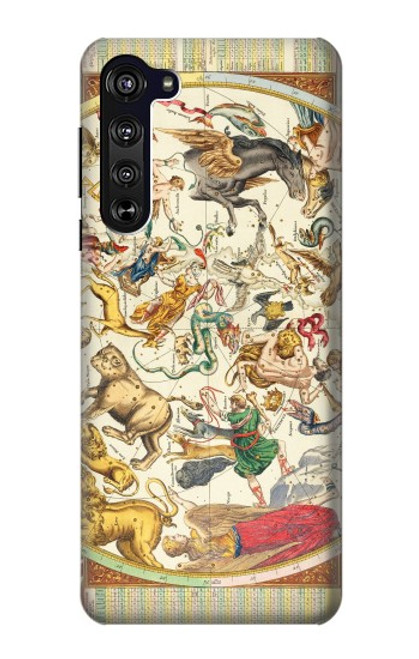 S3145 Antique Constellation Star Sky Map Funda Carcasa Case para Motorola Edge