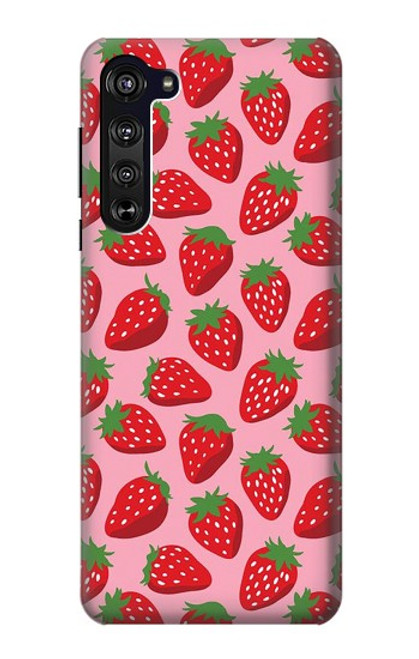 S3719 Strawberry Pattern Funda Carcasa Case para Motorola Edge
