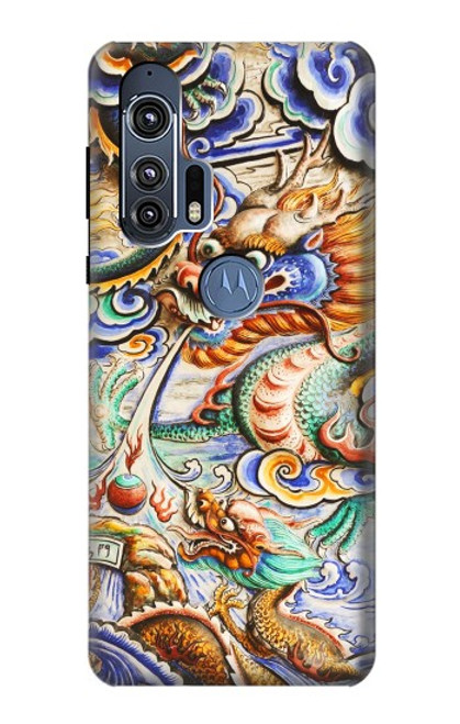 S2584 Traditional Chinese Dragon Art Funda Carcasa Case para Motorola Edge+