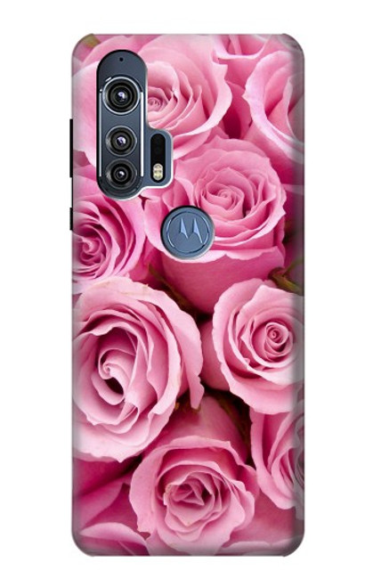 S2943 Pink Rose Funda Carcasa Case para Motorola Edge+