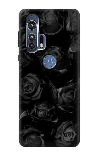 S3153 Black Roses Funda Carcasa Case para Motorola Edge+