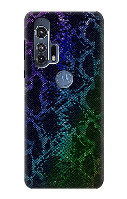 S3366 Rainbow Python Skin Graphic Print Funda Carcasa Case para Motorola Edge+