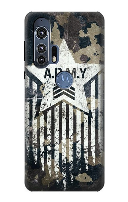 S3666 Army Camo Camouflage Funda Carcasa Case para Motorola Edge+