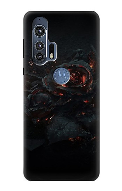 S3672 Burned Rose Funda Carcasa Case para Motorola Edge+