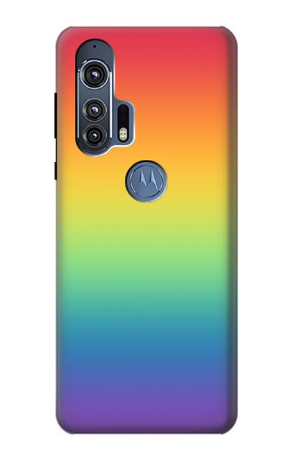 S3698 LGBT Gradient Pride Flag Funda Carcasa Case para Motorola Edge+