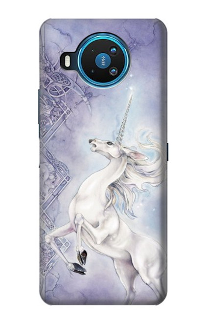 S1134 White Horse Unicorn Funda Carcasa Case para Nokia 8.3 5G