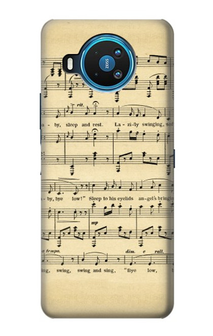 S2504 Vintage Music Sheet Funda Carcasa Case para Nokia 8.3 5G