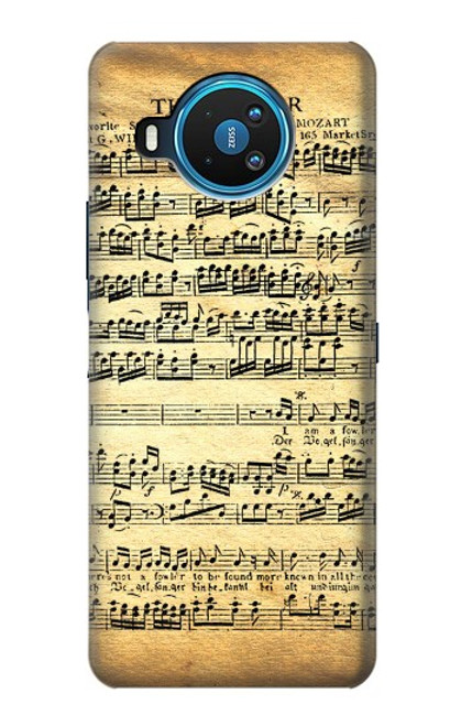 S2667 The Fowler Mozart Music Sheet Funda Carcasa Case para Nokia 8.3 5G