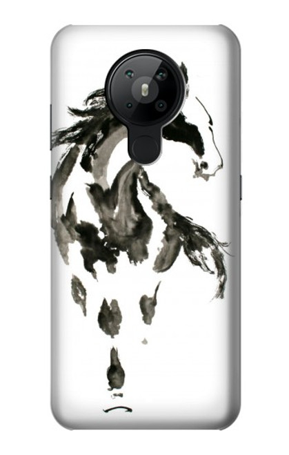 S1031 Horse Paintbrush Funda Carcasa Case para Nokia 5.3