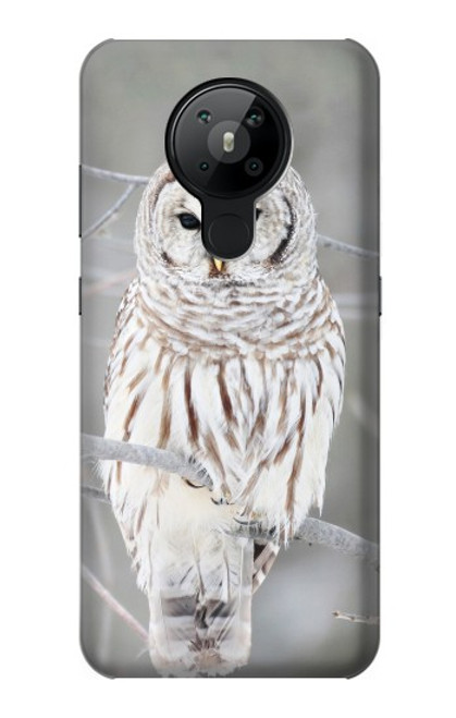 S1566 Snowy Owl White Owl Funda Carcasa Case para Nokia 5.3