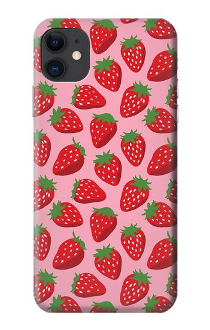 S3719 Strawberry Pattern Funda Carcasa Case para iPhone 11