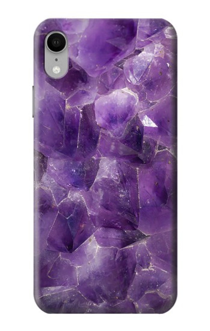 S3713 Purple Quartz Amethyst Graphic Printed Funda Carcasa Case para iPhone XR