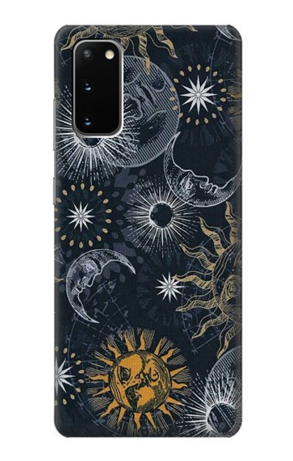 S3702 Moon and Sun Funda Carcasa Case para Samsung Galaxy S20