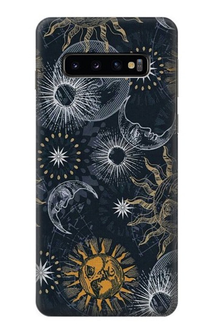 S3702 Moon and Sun Funda Carcasa Case para Samsung Galaxy S10