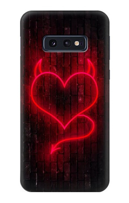 S3682 Devil Heart Funda Carcasa Case para Samsung Galaxy S10e