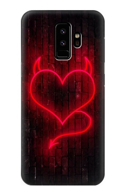 S3682 Devil Heart Funda Carcasa Case para Samsung Galaxy S9