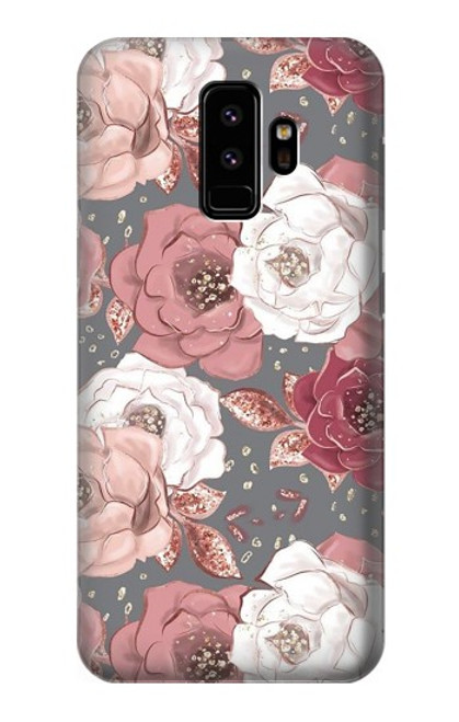 S3716 Rose Floral Pattern Funda Carcasa Case para Samsung Galaxy S9