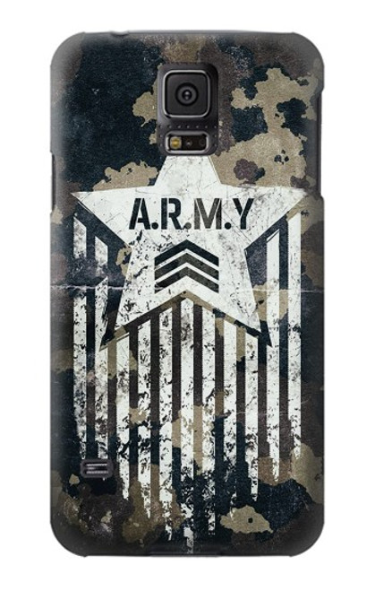 S3666 Army Camo Camouflage Funda Carcasa Case para Samsung Galaxy S5