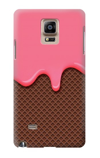 S3754 Strawberry Ice Cream Cone Funda Carcasa Case para Samsung Galaxy Note 4