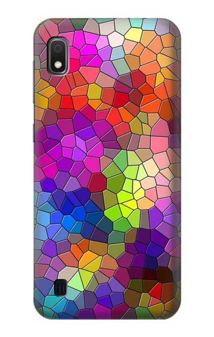 S3677 Colorful Brick Mosaics Funda Carcasa Case para Samsung Galaxy A10
