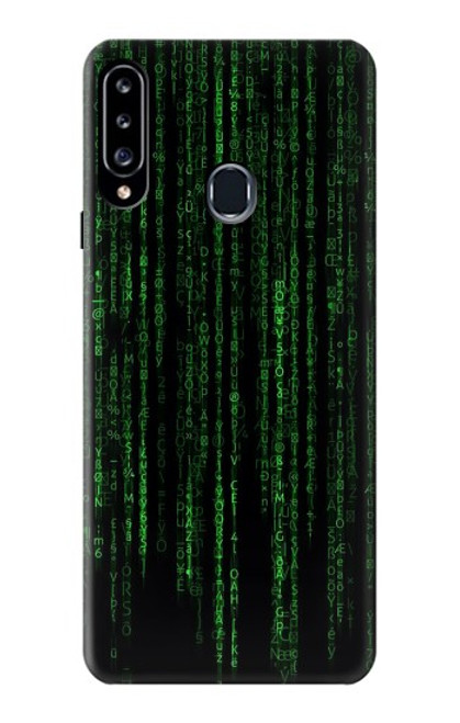 S3668 Binary Code Funda Carcasa Case para Samsung Galaxy A20s