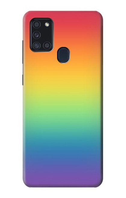 S3698 LGBT Gradient Pride Flag Funda Carcasa Case para Samsung Galaxy A21s